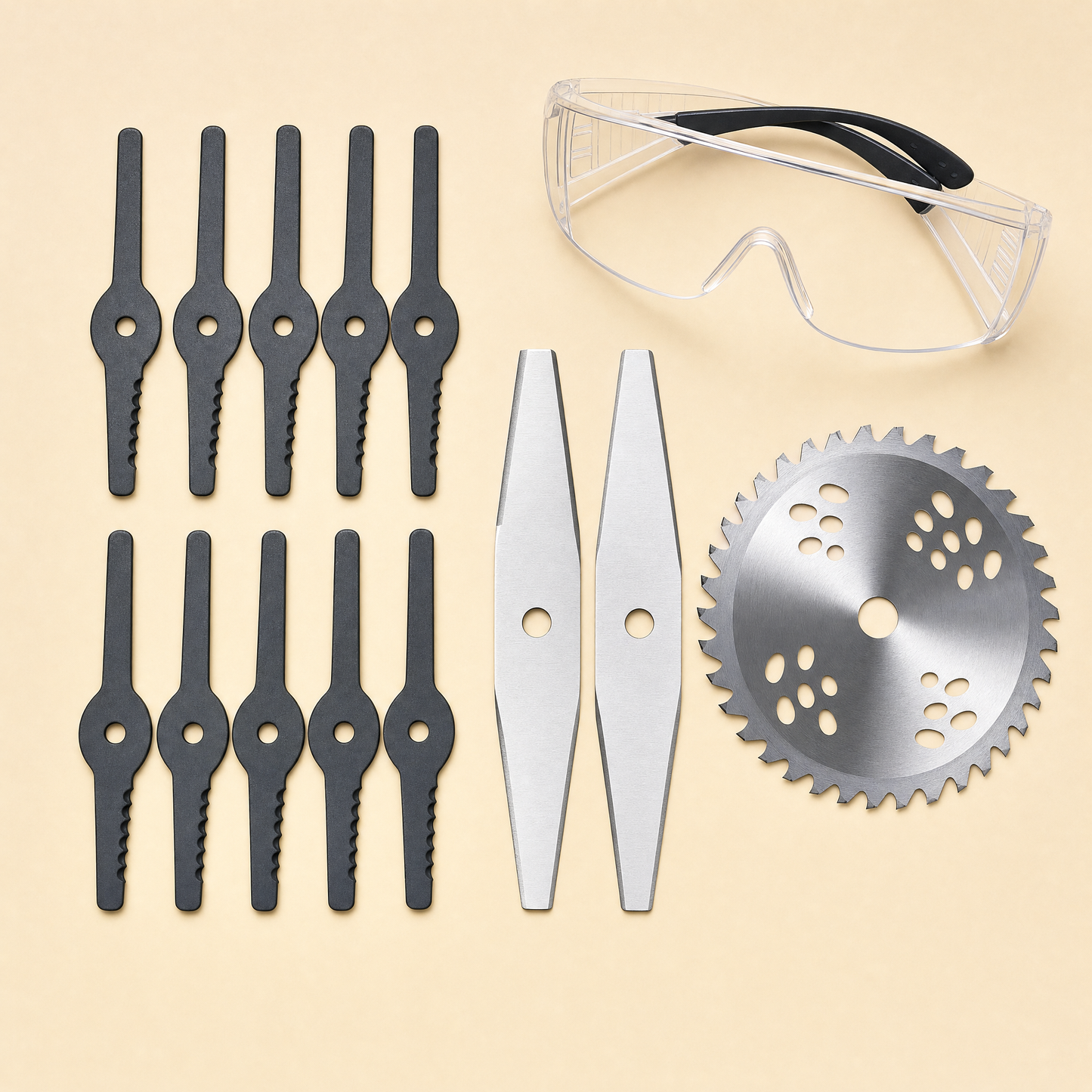 Kit lames de rechange & lunettes de protection (offert)