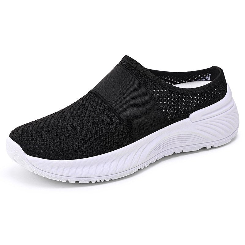 couleur Noir — SafeStep™ – Chaussures Slip-On Antidérapantes & Respirantes Femme