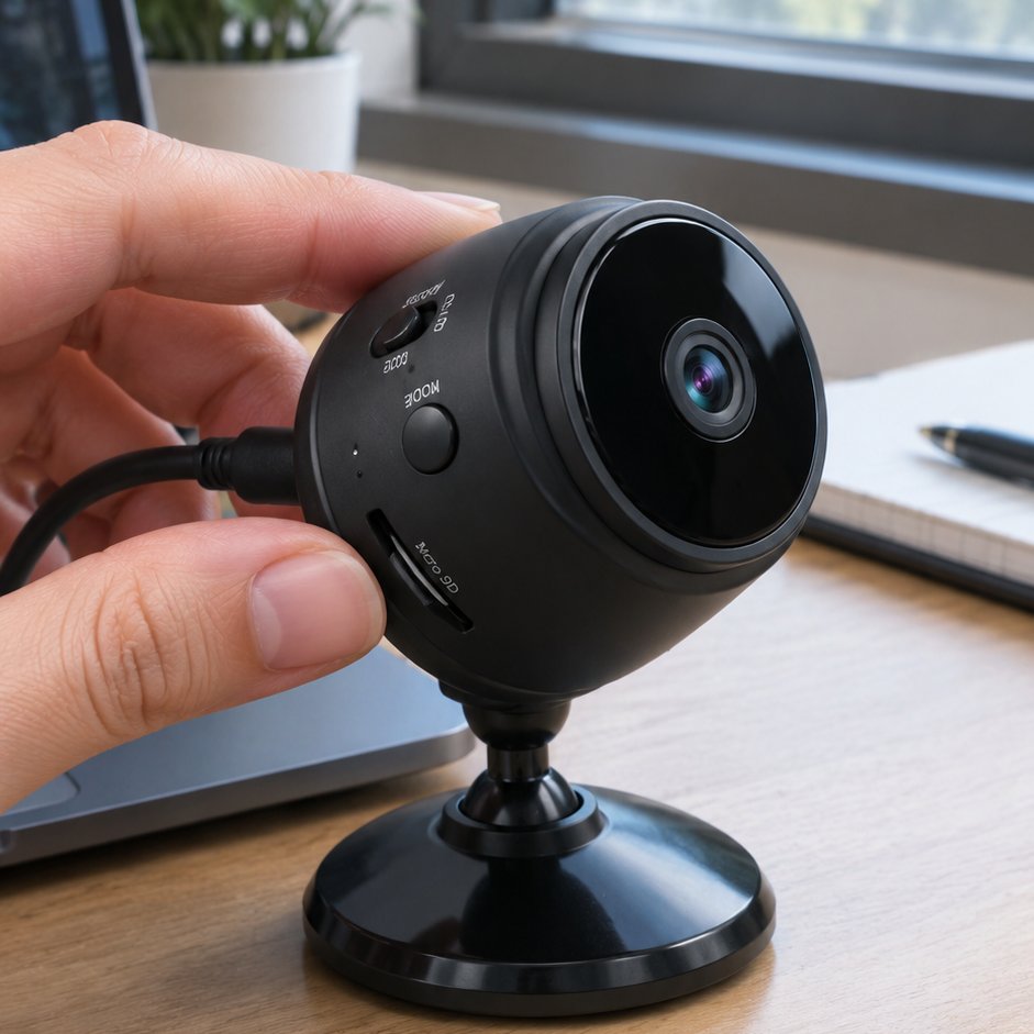 mini caméra wifi 1080p en galet