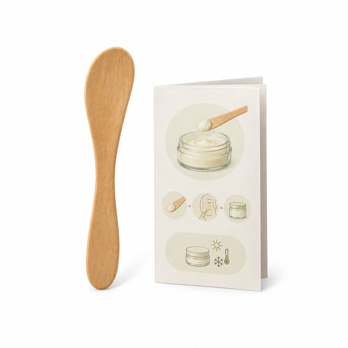 packshot — Spatule en Bois + Guide d'Utilisation KaritCalm