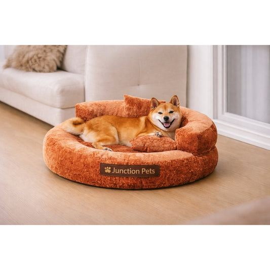 packshot — CocoonPaws™ – Panier Donut Orthopédique Anti-Griffures