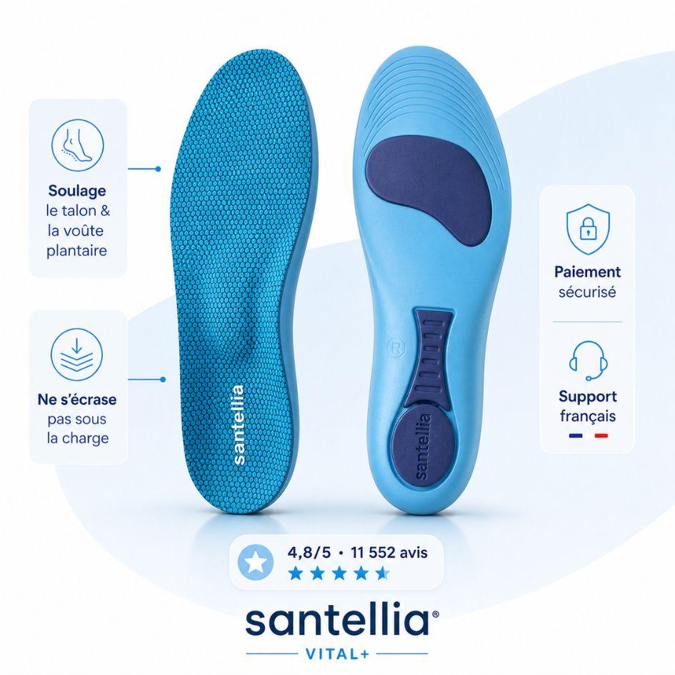 OrthoStep™ – Semelles Orthopédiques Anti-Fasciite Plantaire