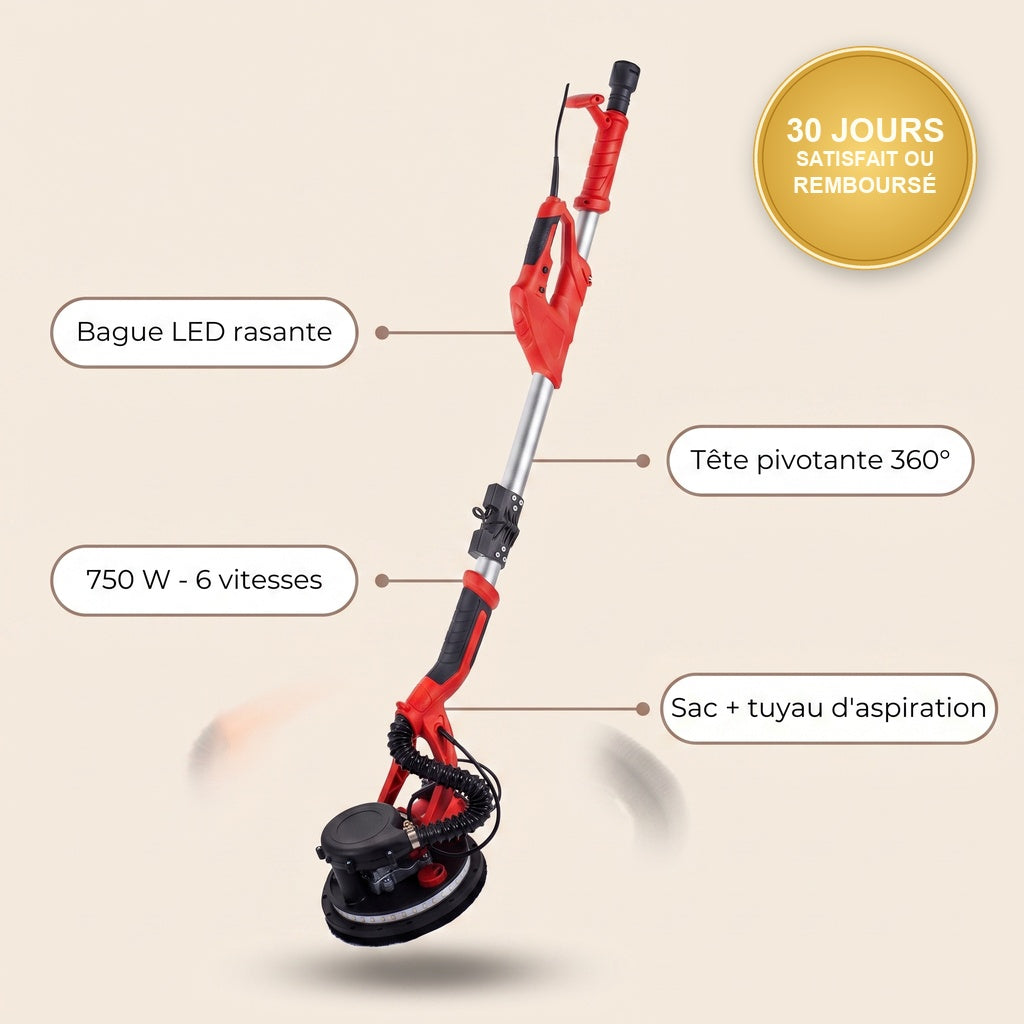 PlanoLux™ – Ponceuse Girafe Murale à LED 850 W