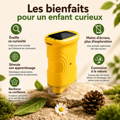 ExploraKid™ – Microscope Enfant 1000x avec Écran