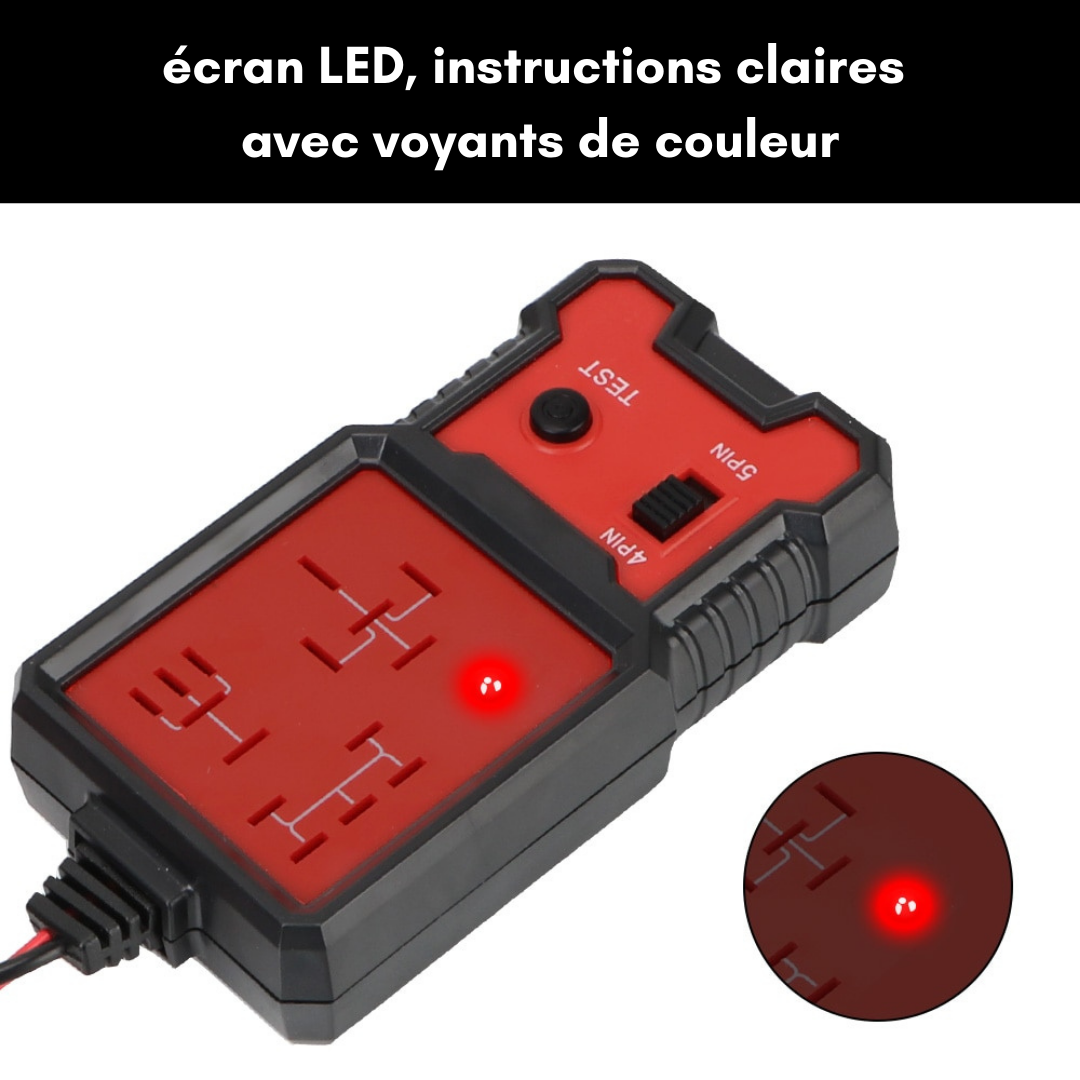 RelayCheck™ – Testeur de Relais Automobile 12V/24V