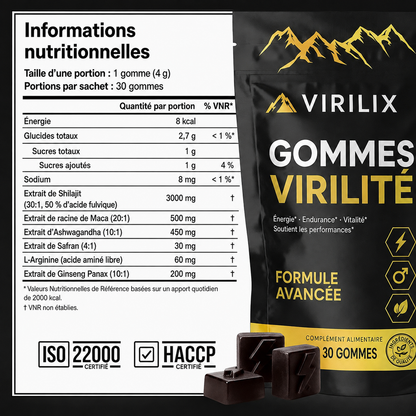 Virilix - Gommes à Mâcher Pour la Virilité