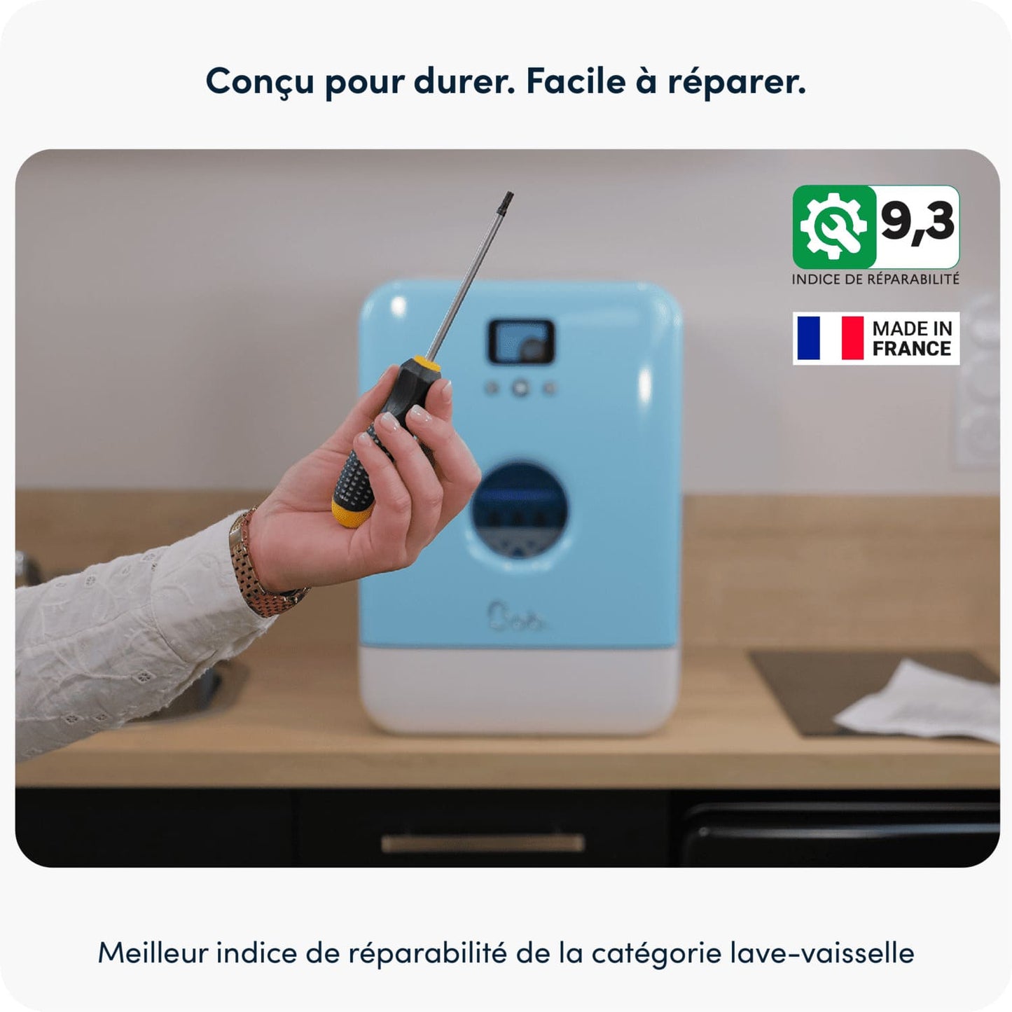 Conçu pour durer indice de réparabilité 9,3