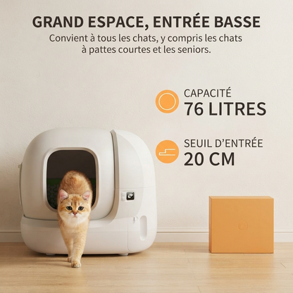 CleanSphere Pro - Litière Automatique Intelligente pour Chats