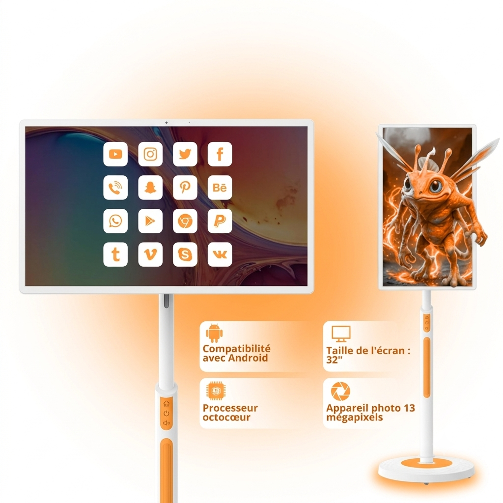 NovaScreen™ 32 – Écran Tactile Intelligent Portable 4K