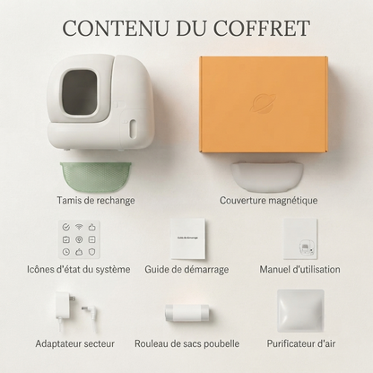 CleanSphere Pro - Litière Automatique Intelligente pour Chats