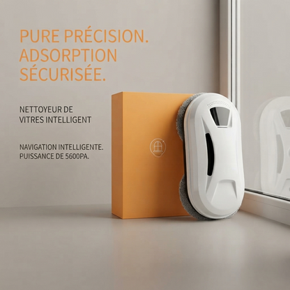 CrystalBot™ Pro – Robot Nettoyeur de Vitres Intelligent avec Télécommande