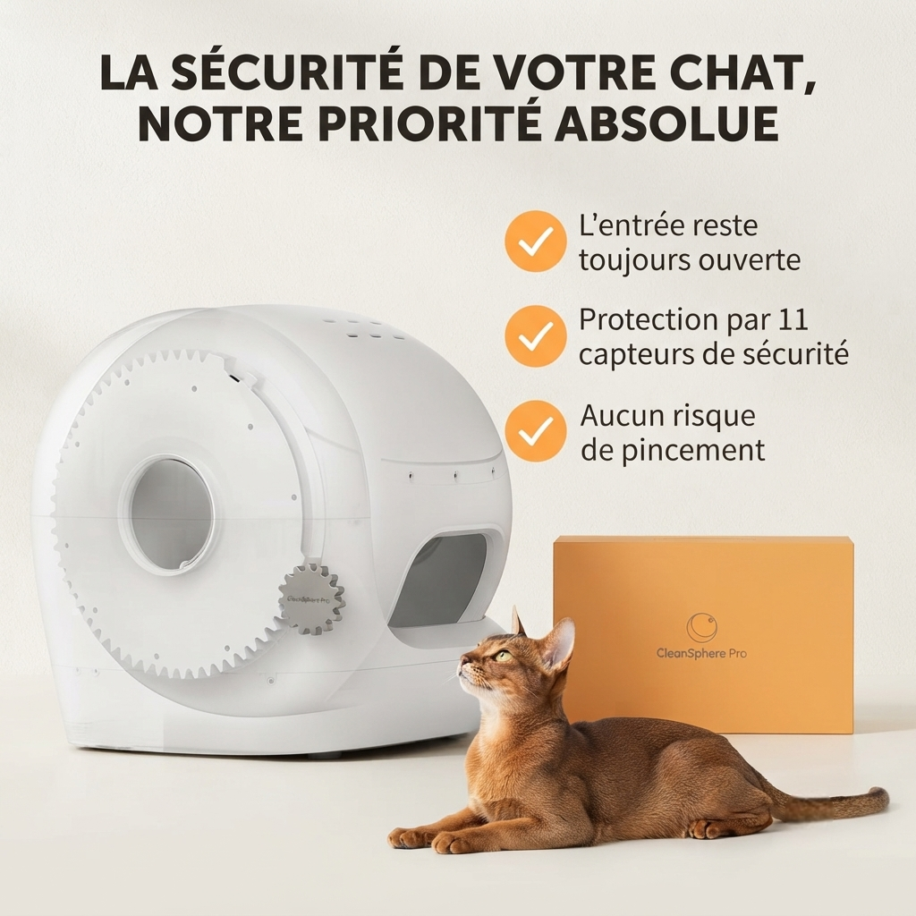 CleanSphere Pro - Litière Automatique Intelligente pour Chats