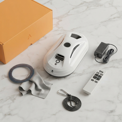 CrystalBot™ Pro – Robot Nettoyeur de Vitres Intelligent avec Télécommande