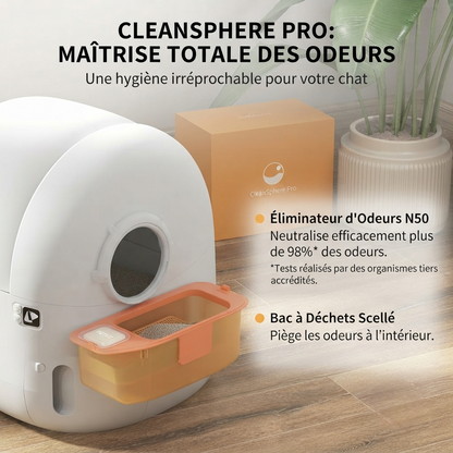 CleanSphere Pro - Litière Automatique Intelligente pour Chats