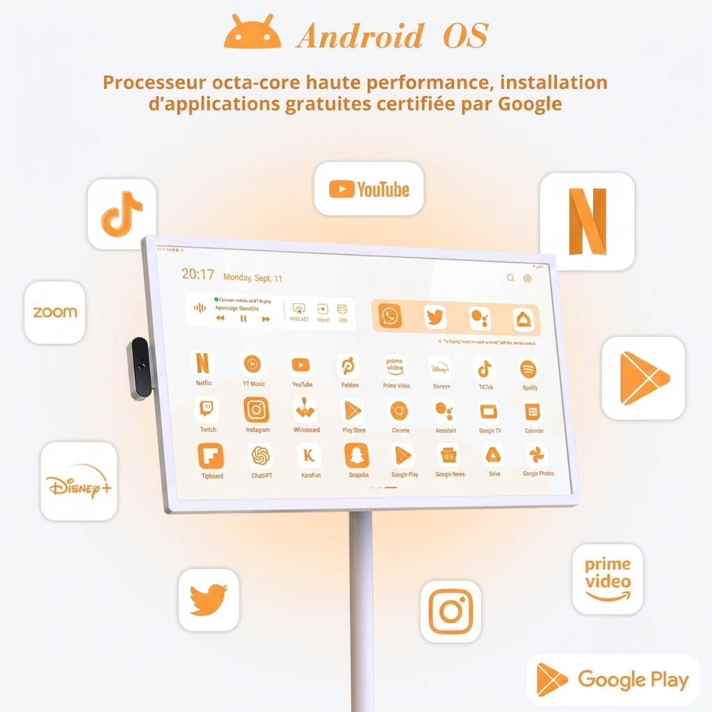 NovaScreen™ 32 – Écran Tactile Intelligent Portable 4K