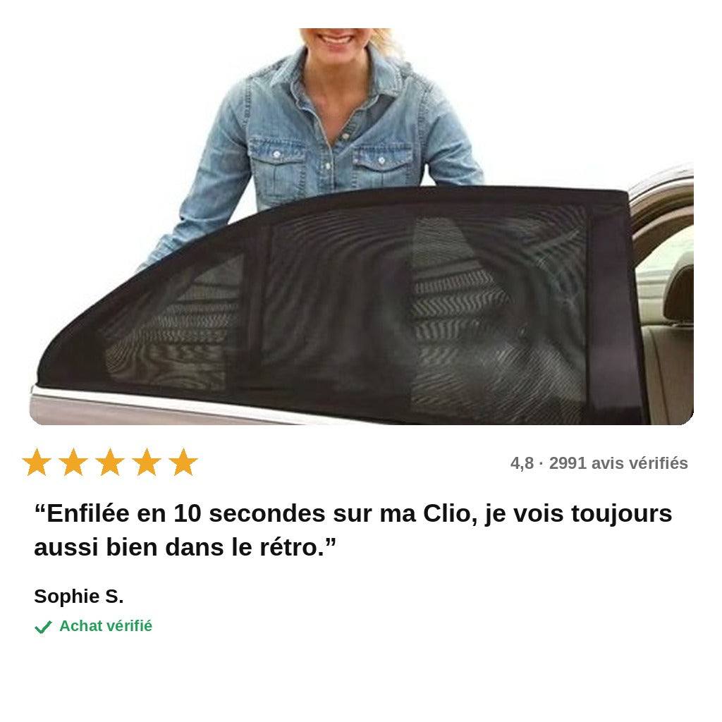 avis — OmbraFit™ – Housse Pare-Soleil Élastique pour Vitre Arrière