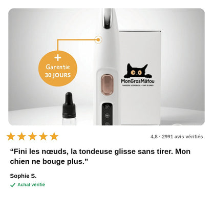 avis — NetPattes™ – Tondeuse Silencieuse pour Pattes de Chien