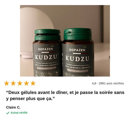 avis — KudzuZen™ – Extrait de Racine de Kudzu, 40 mg d'Isoflavones