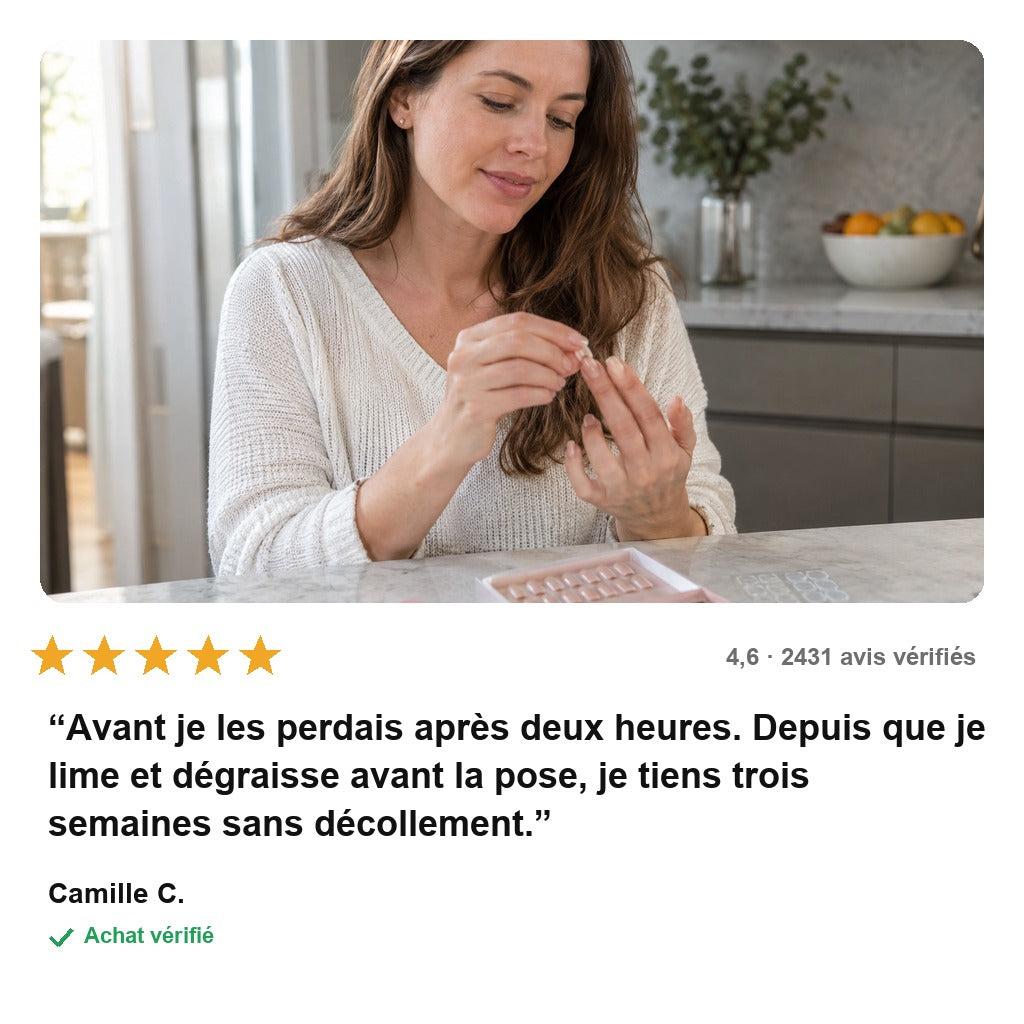 PressLuxe™ – Faux Ongles Press-On Réutilisables Sans Colle