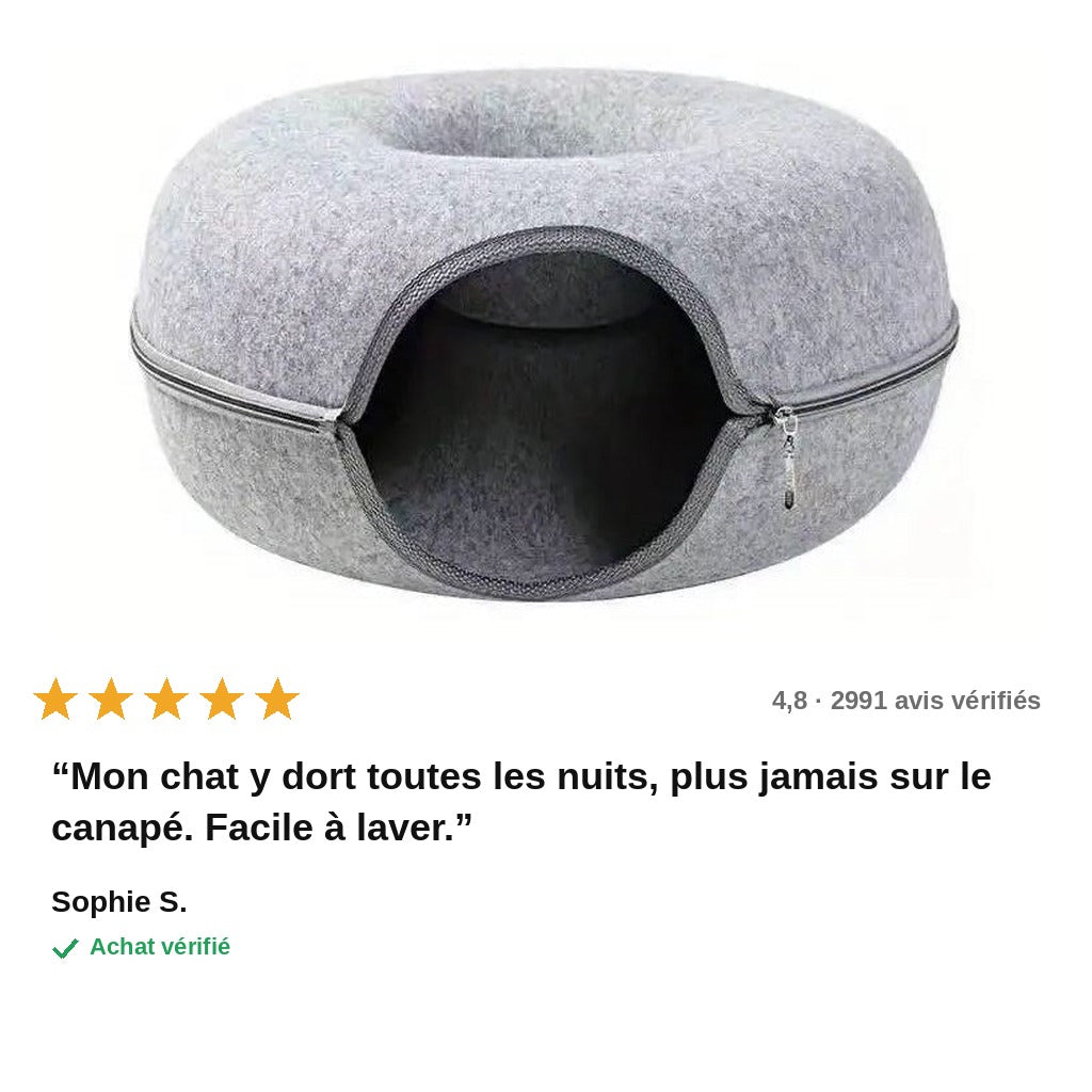 avis — CoconChat™ – Tunnel-Nid pour Chat, Repaire Douillet et Ludique