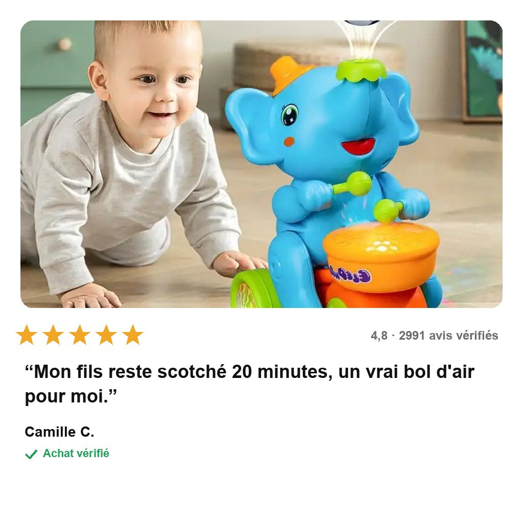 avis — Éléphant Musical Souffleur de Balles