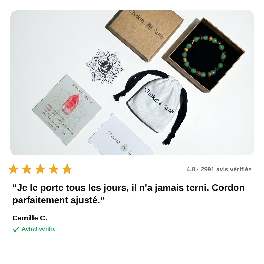 avis — CuivroZen™ – Bracelet Tibétain en Perles de Cuivre