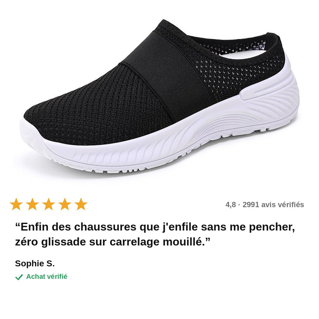avis — SafeStep™ – Chaussures Slip-On Antidérapantes & Respirantes Femme