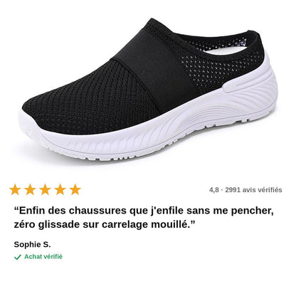 avis — SafeStep™ – Chaussures Slip-On Antidérapantes & Respirantes Femme
