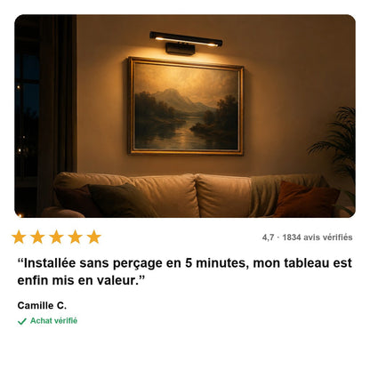 avis — LumiCadre™ – L'applique sans fil qui sublime vos tableaux