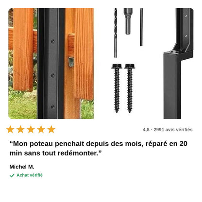 avis — AncraFix™ – Ancre de Réparation pour Poteau de Clôture