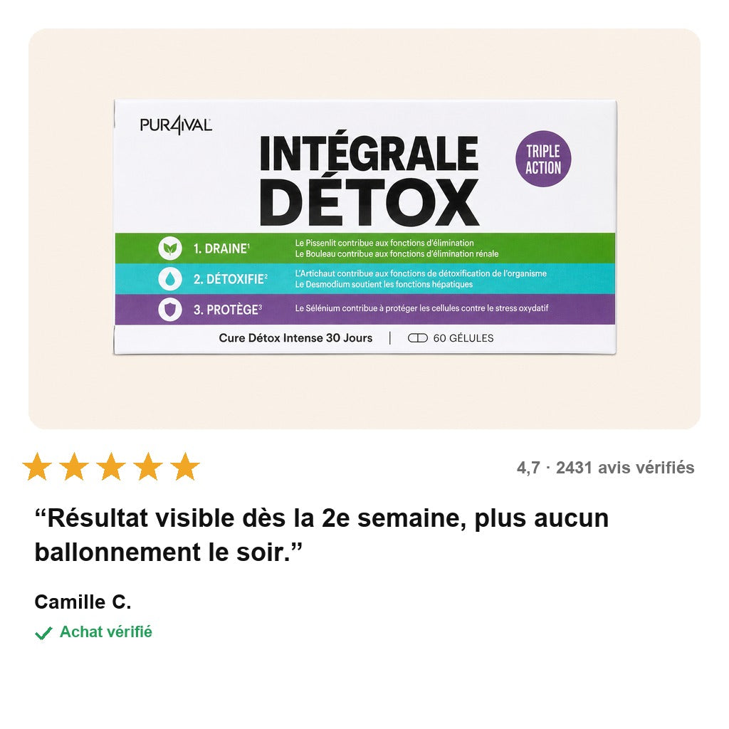 avis — DrainPur – Cure Détox Intense 30 Jours