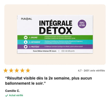 avis — DrainPur – Cure Détox Intense 30 Jours