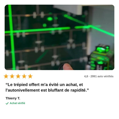 avis — AutoNivo4D™ – Niveau Laser 4D Autonivelant 16 Lignes