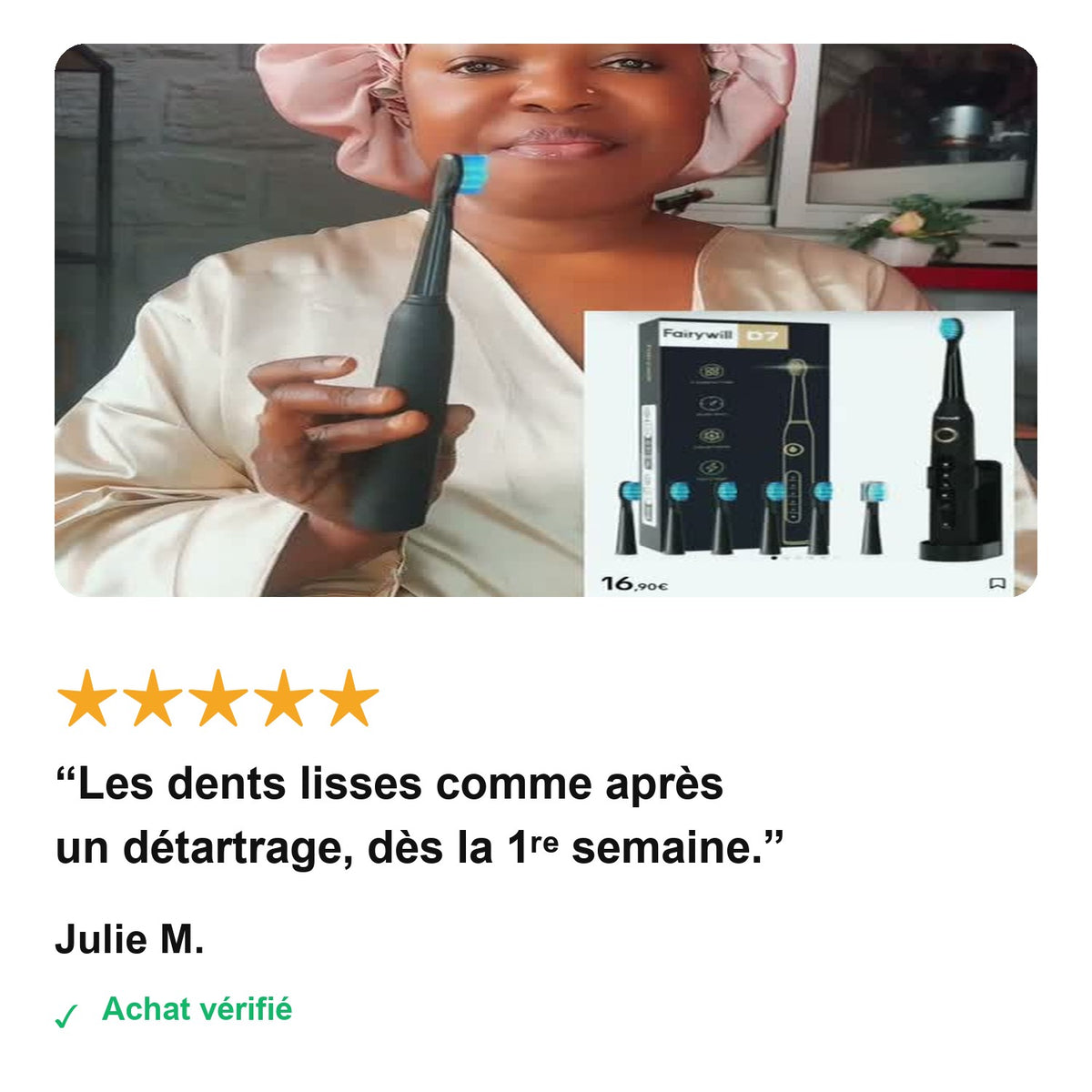 Avis client — Julie M.