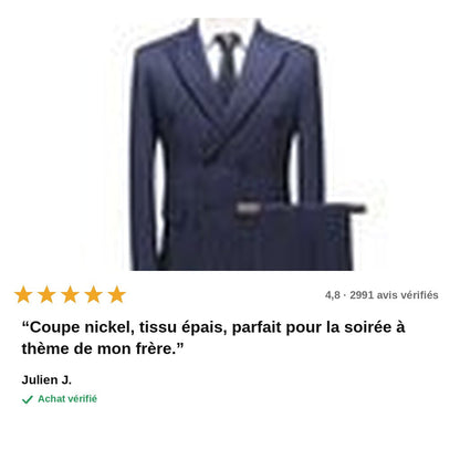 avis — Costume 3 Pièces Tweed Chevron — Style Rétro Gentleman