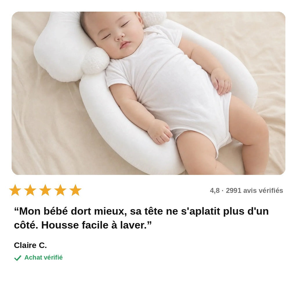 avis — Oreiller Anatomique Bébé TêteDouce™