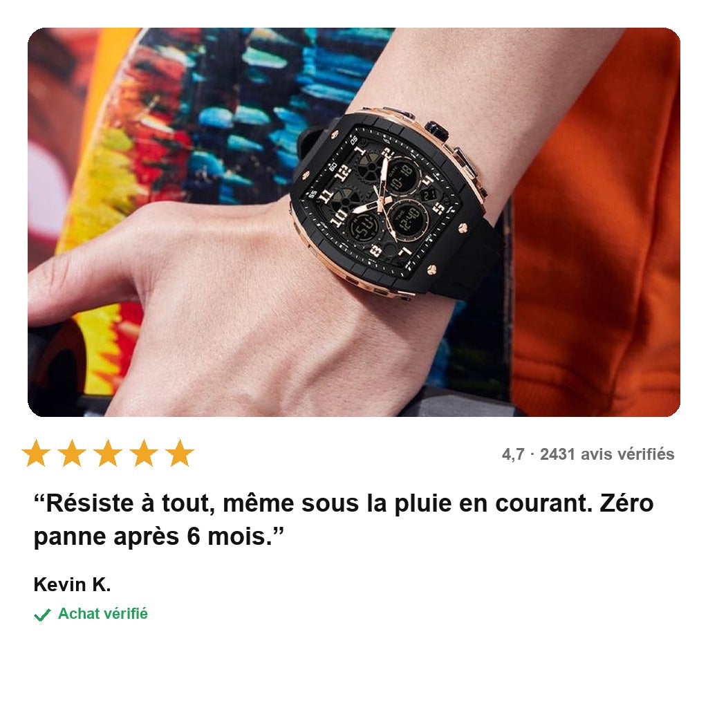 avis — Montre Sport Lumineuse Homme
