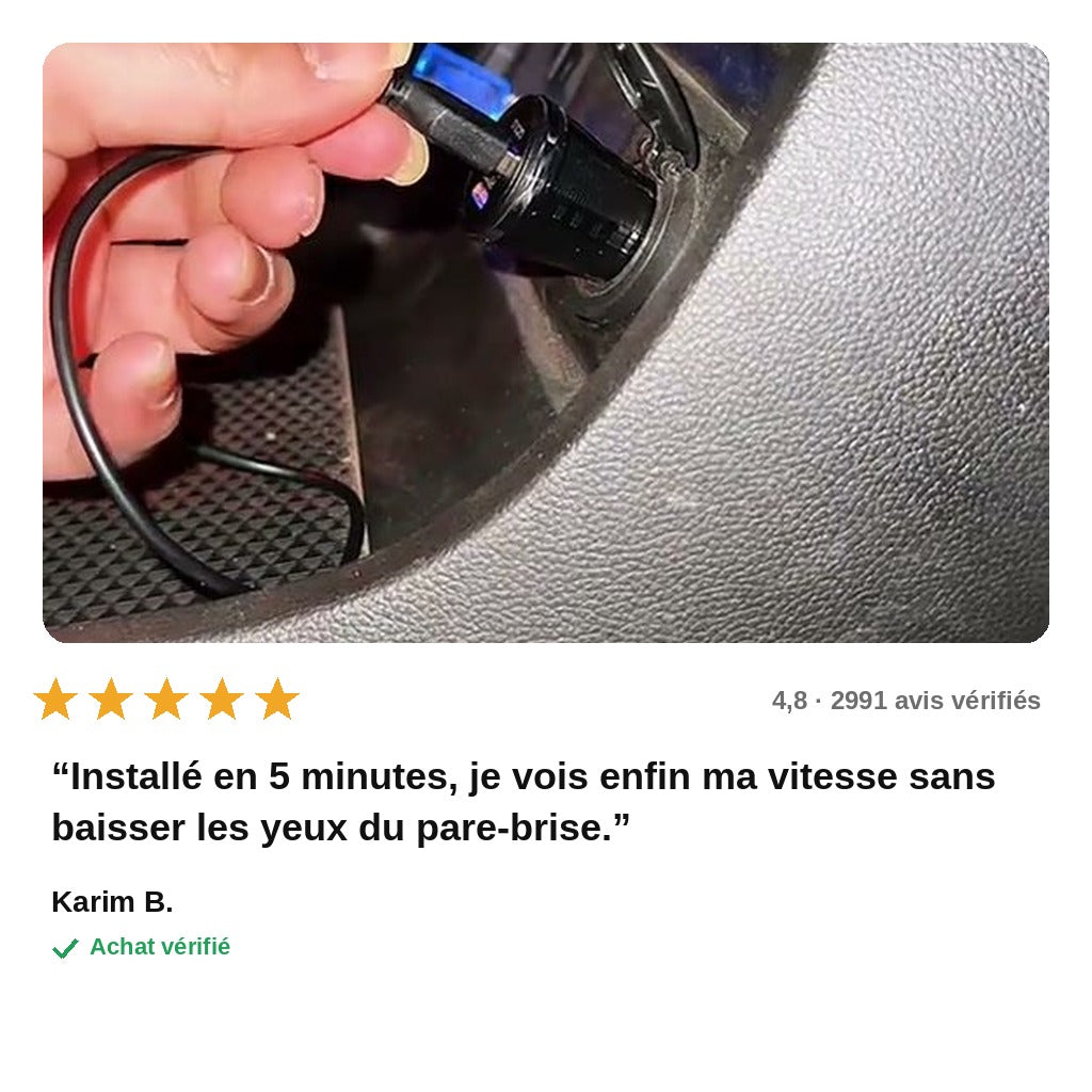 avis — HoloDrive™ — Affichage Tête Haute Vitesse pour Voiture