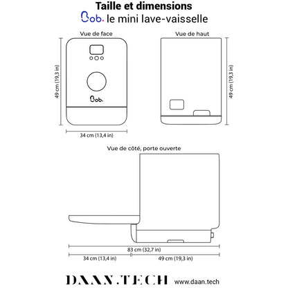 Dimensions 34 x 49 x 49 cm