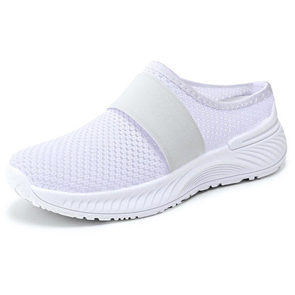 couleur Blanc — SafeStep™ – Chaussures Slip-On Antidérapantes & Respirantes Femme