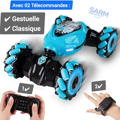 couleur Bleu — DriftGeste™ — Voiture Télécommandée 4x4 à Contrôle Gestuel