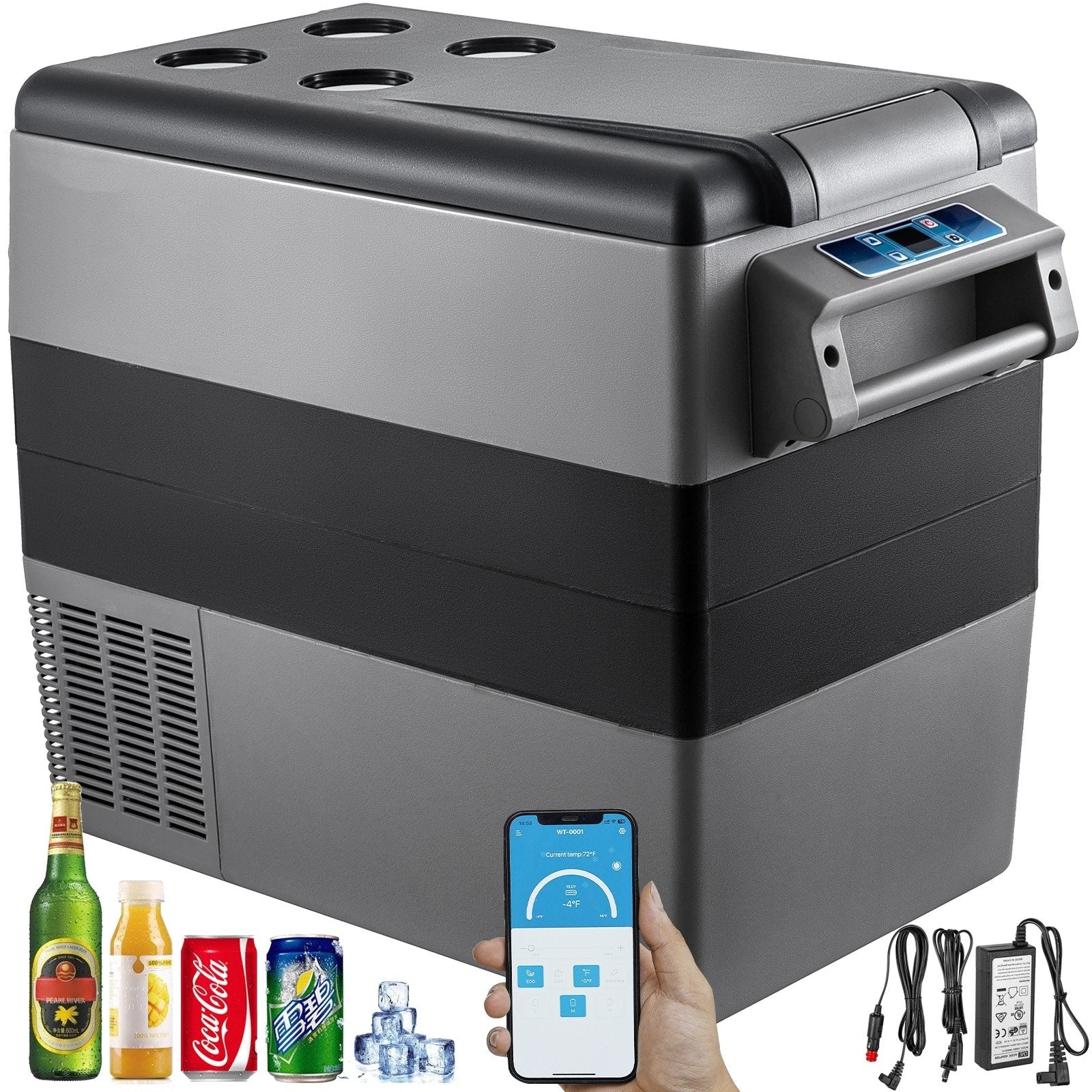 packshot — Glacière Électrique de Voiture 40L – Réfrigérateur Compresseur 12V/24V, -20°C à 20°C