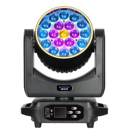 packshot — Lyre LED DJ Pro HaloPulse™ – Tête Mobile RGBW Anneau Halo 19×15W