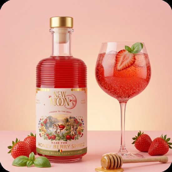 packshot — Sirop Spritz Miel & Fraise-Basilic