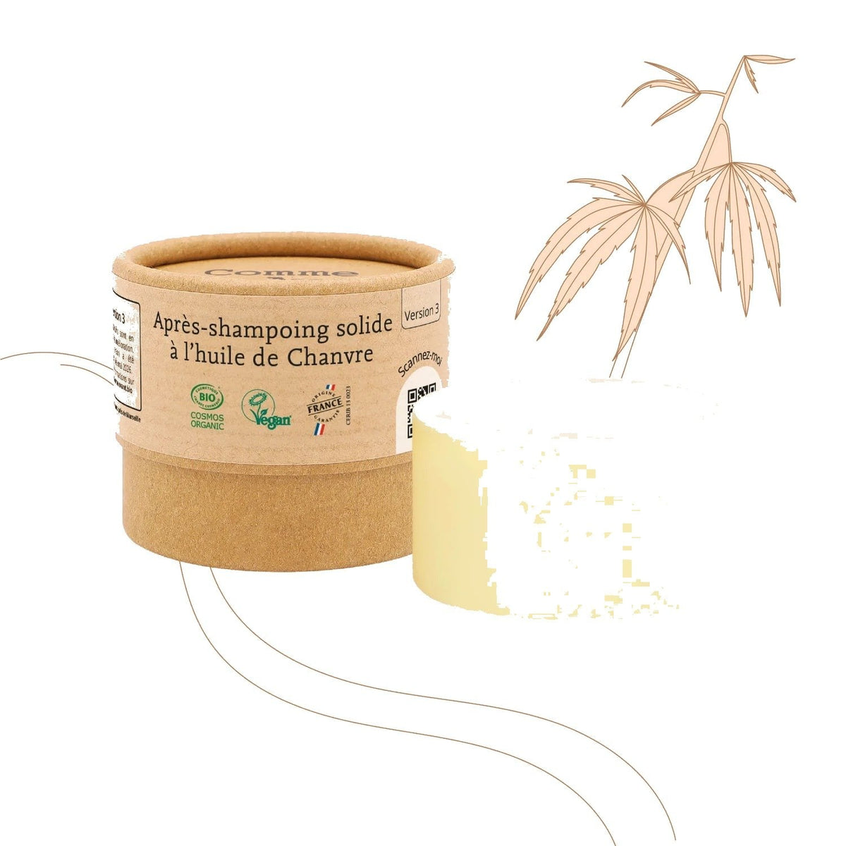 packshot — KaritCalm™ – Crème Solide au Beurre de Karité, Plantain & Poudre de Jujubier