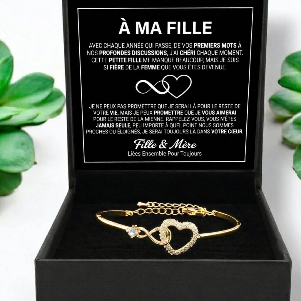 packshot — Bracelet Cœur Infini – Lien Mère-Fille