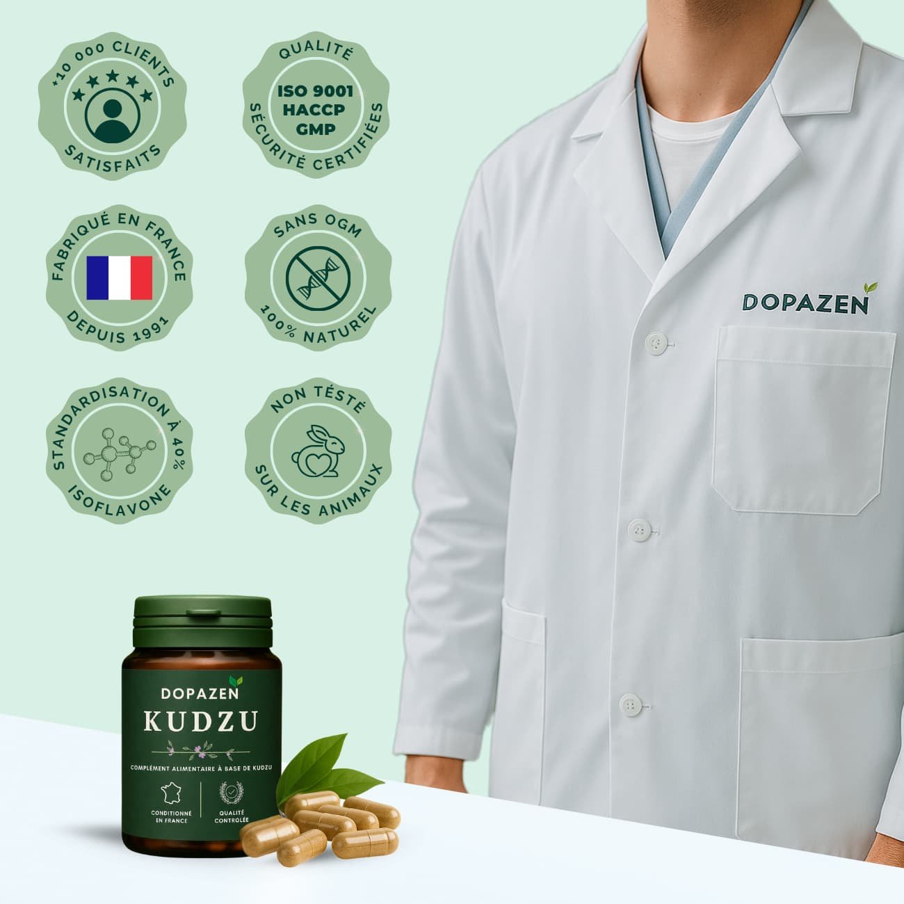 situation — KudzuZen™ – Extrait de Racine de Kudzu, 40 mg d'Isoflavones