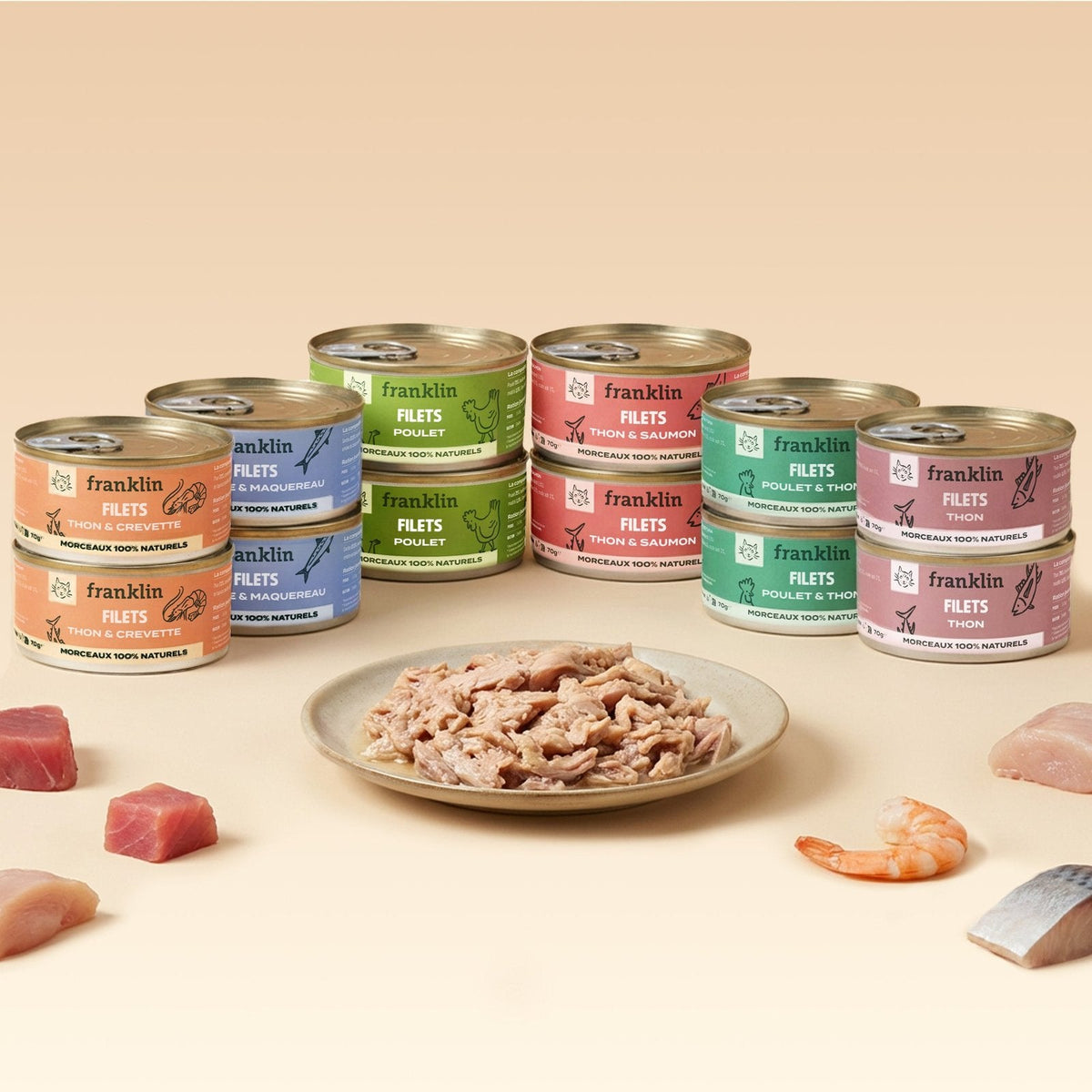packshot — Multipack Filets 6 Saveurs pour Chat – FelinRégal™