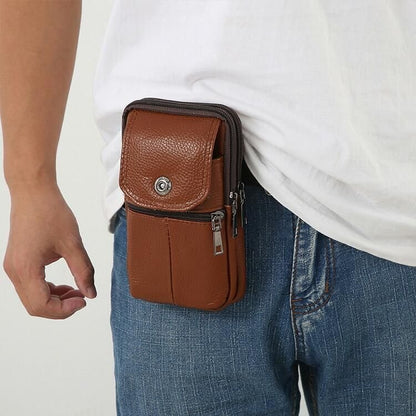 situation — Pochette ceinture verticale en cuir