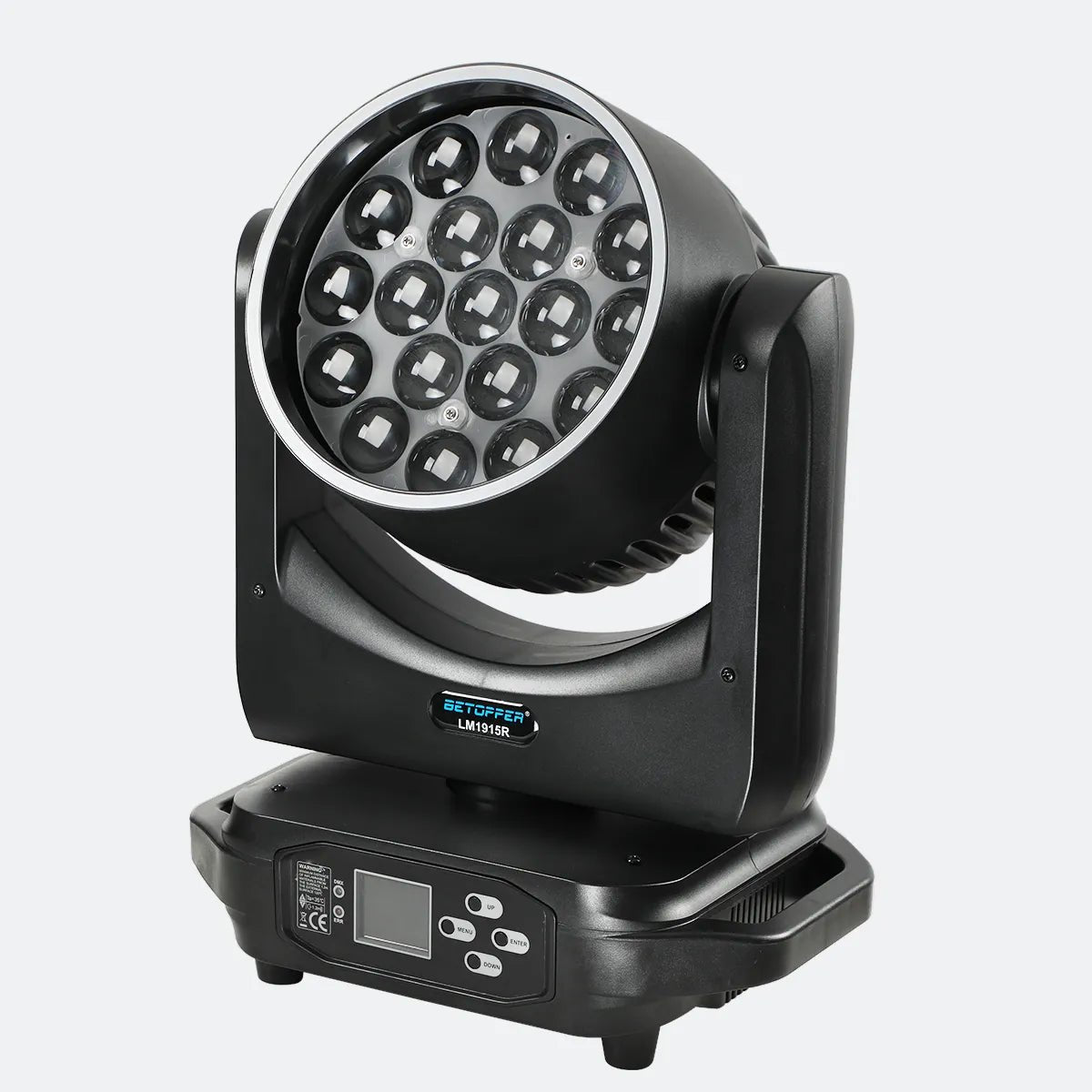 situation — Lyre LED DJ Pro HaloPulse™ – Tête Mobile RGBW Anneau Halo 19×15W